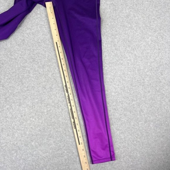 Athleta Womens Leggings Size Small Chaturanga Purple Gradient Ombré Activewear - Picture 9 of 9